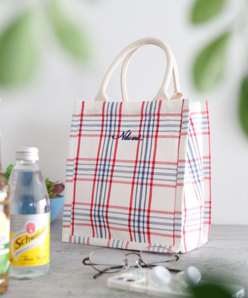 niko and .オリジナル 先染め刺繍ランチバッグ ランチ ライトベージュ ニコアンド 287530 and ST アンドエスティ(旧ドットエスティ) niko and .オリジナル 先染め刺繍ランチバッグ ランチ ライトベージュ ニコアンド 287530 and ST アンドエスティ(旧ドットエスティ)