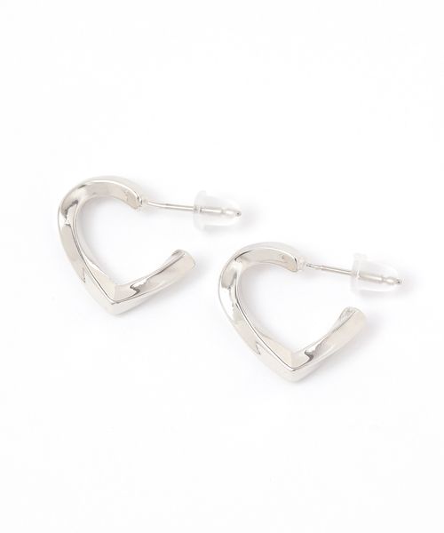 niko and .Made in Japan ハーフハートピアス グレー ウィメンズグッズ ニコアンド 289158 and ST アンドエスティ(旧ドットエスティ) niko and .Made in Japan ハーフハートピアス グレー ウィメンズグッズ ニコアンド 289158 and ST アンドエスティ(旧ドットエスティ)