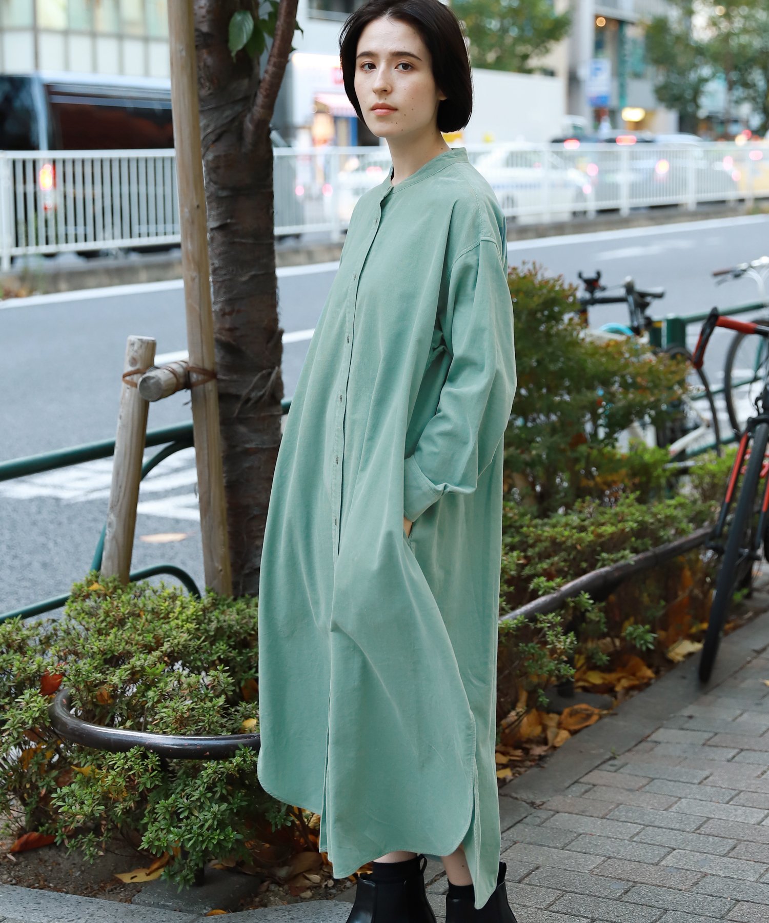 Usaコットンコーデュロイワンピース 公式 ニコアンド Niko And 通販