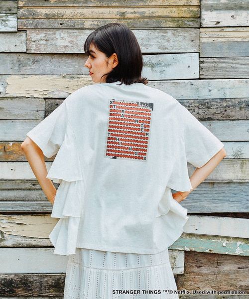 niko and .【STRANGER THINGS】コラボ サイドフリルTシャツ ライトグレー FREE ウィメンズインナー ニコアンド 290581 and ST アンドエスティ(旧ドットエスティ) niko and .【STRANGER THINGS】コラボ サイドフリルTシャツ ライトグレー FREE ウィメンズインナー ニコアンド 290581 and ST アンドエスティ(旧ドットエスティ)