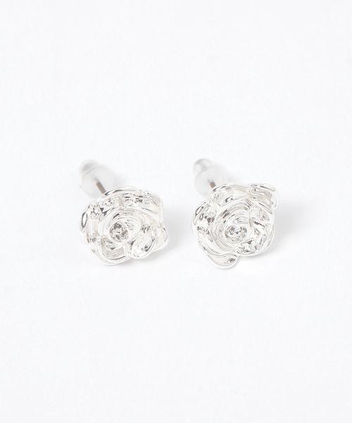 niko and .バラモチーフピアス グレー ウィメンズグッズ ニコアンド 291435 and ST アンドエスティ(旧ドットエスティ) niko and .バラモチーフピアス グレー ウィメンズグッズ ニコアンド 291435 and ST アンドエスティ(旧ドットエスティ)