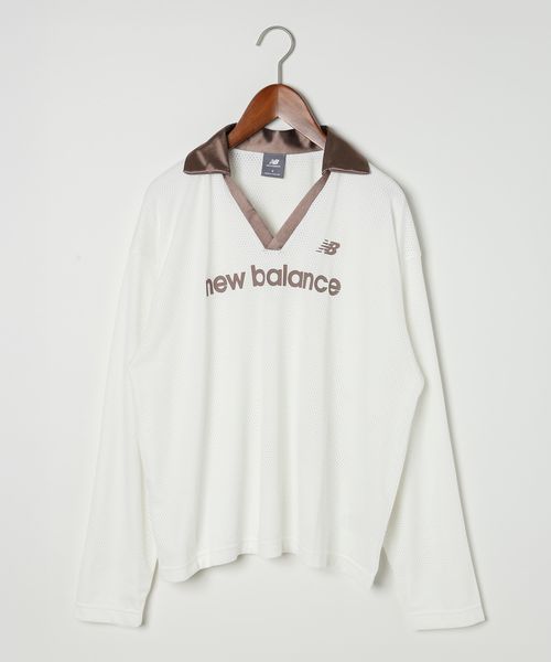 niko and .【New Balance(ニューバランス)】メッシュジャージロング スリーブトップ ライトベージュ M ウィメンズインナー ニコアンド 293879 and ST アンドエスティ(旧ドットエスティ) niko and .【New Balance(ニューバランス)】メッシュジャージロング スリーブトップ ライトベージュ M ウィメンズインナー ニコアンド 293879 and ST アンドエスティ(旧ドットエスティ)