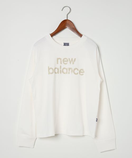 niko and .【New Balance(ニューバランス)】リラックスロングスリーブ Tシャツ ライトベージュ M ウィメンズインナー ニコアンド 293880 and ST アンドエスティ（旧ドットエスティ）