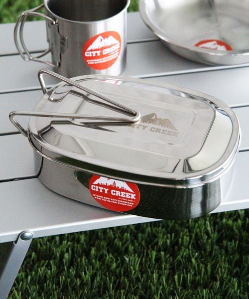 niko and .[CITY CREEK]ステンレスランチボックス/容量700ml クリア ＣＩＴＹ ＣＲＥＥＫ ニコアンド 294969 and ST アンドエスティ（旧ドットエスティ）