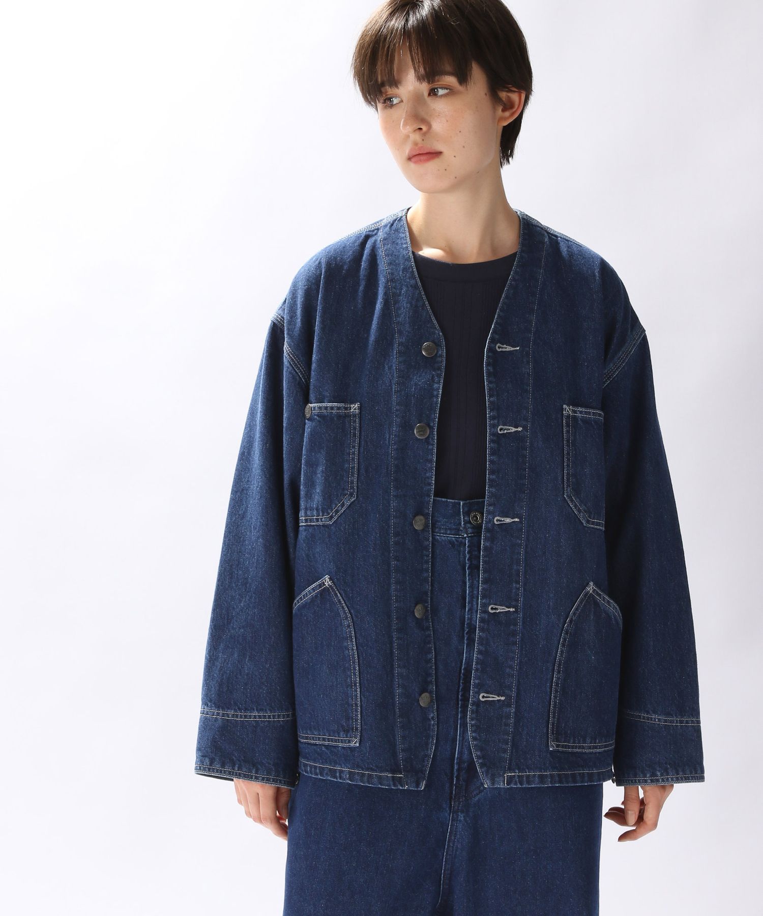 [niko and JEANS 2022AW]デニムワークジャケット M