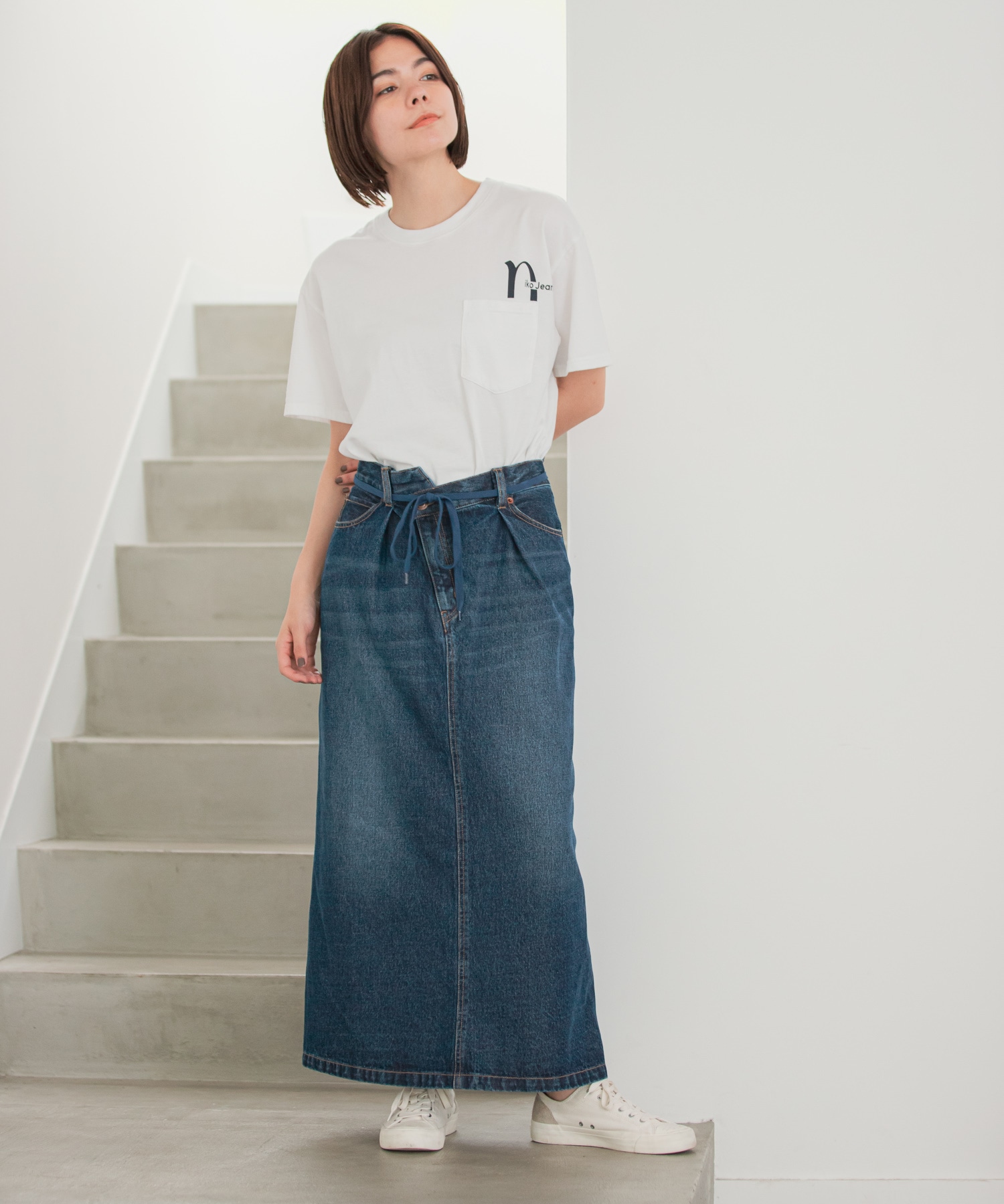 niko andJEANS 2021AW]イレギュラーウエストタイトスカート