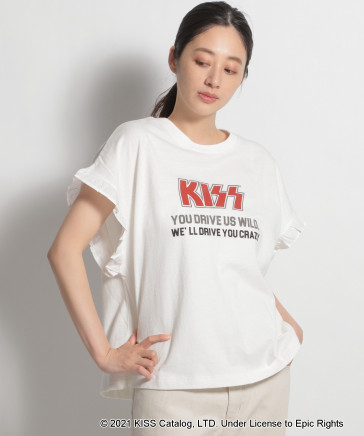 KISS(キッス)】コラボフリル袖ロックTシャツ | [公式]ニコアンド（niko