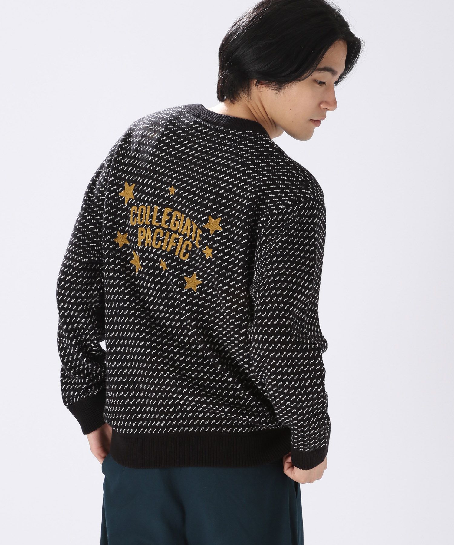 Collegiate Pacific】別注バーズアイクルーネックニット | [公式