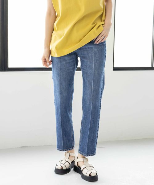 niko andJEANS 2023AW]センタープレステーパードパンツ | [公式