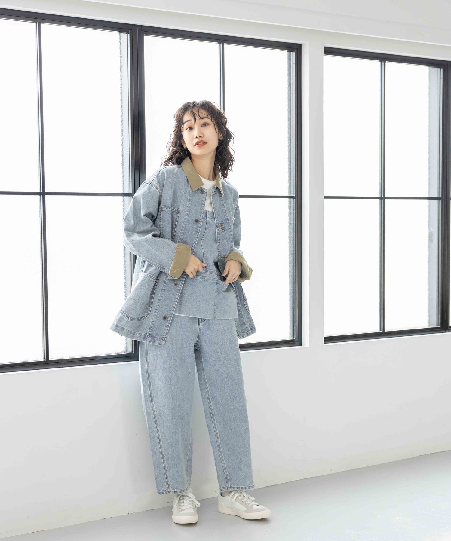 ○新品○[niko andJEANS 2023AW]ワイドカバーオール-