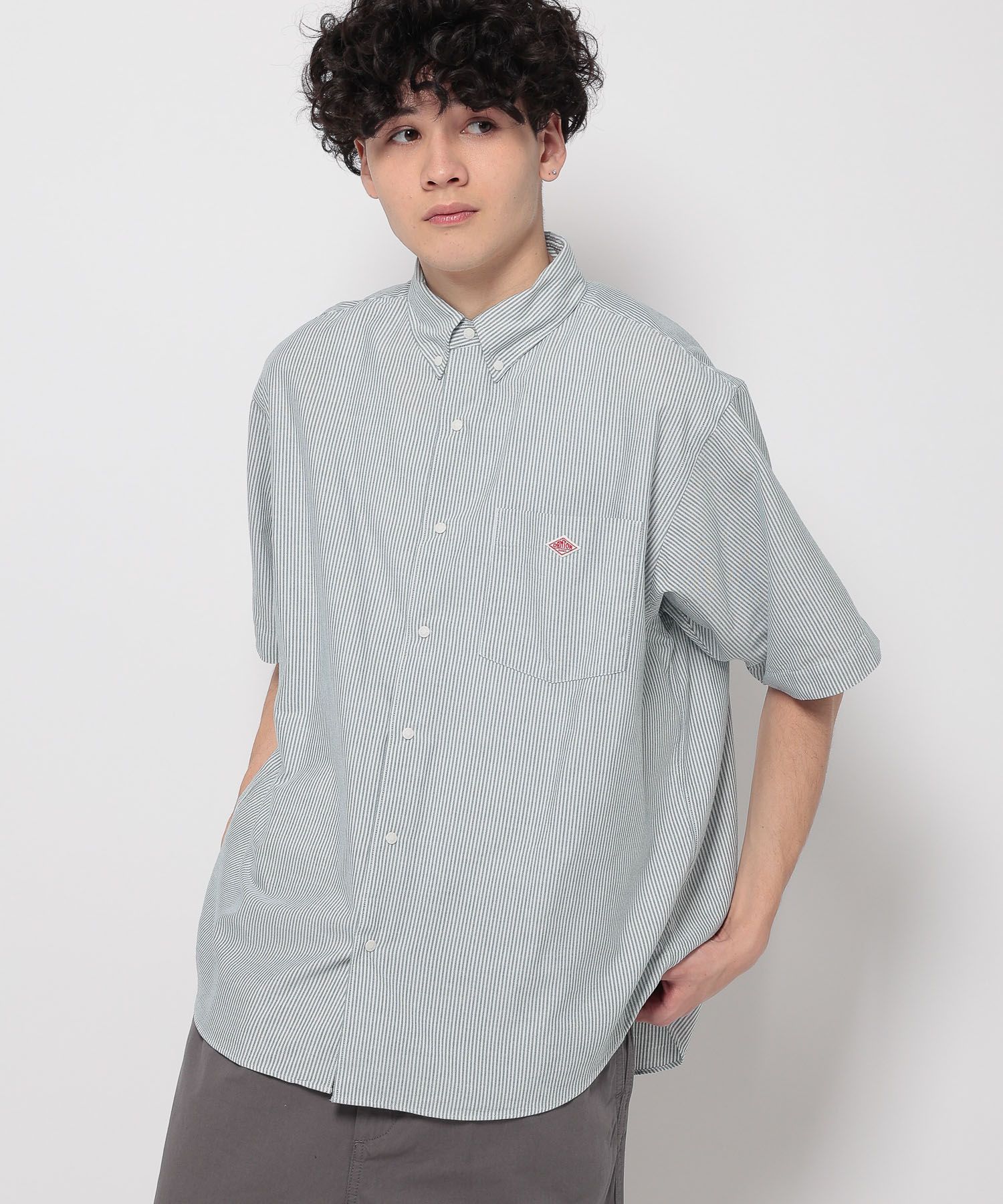 DANTON(ダントン)】DOT BUTTON B.D SHORTSLEEVE SHIRT | [公式