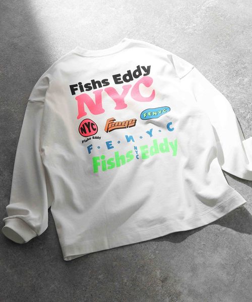 Fishs Eddy(フィッシュエディ)]プリントロングスリーブTシャツ【UNISEX