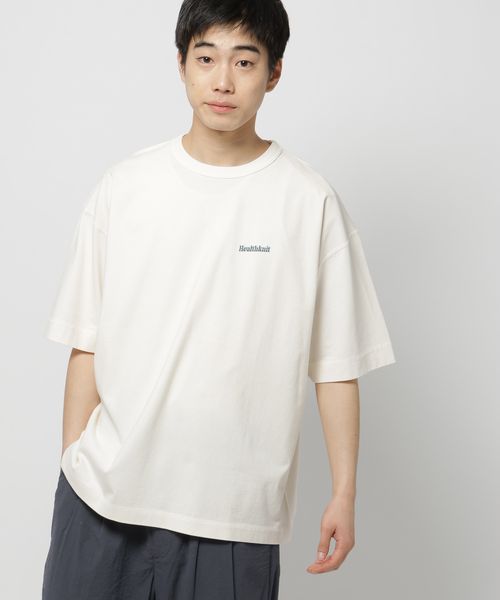 niko and .【Healthknit(ヘルスニット)】別注バックプリントピグメントTシャツ ベージュ M メンズインナー ニコアンド 311930 and ST アンドエスティ(旧ドットエスティ) niko and .【Healthknit(ヘルスニット)】別注バックプリントピグメントTシャツ ベージュ M メンズインナー ニコアンド 311930 and ST アンドエスティ(旧ドットエスティ)