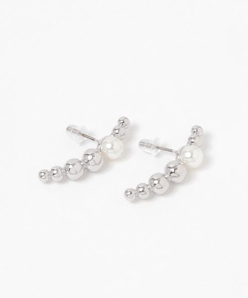 niko and .パール調アーチピアス グレー ウィメンズグッズ ニコアンド 313731 and ST アンドエスティ(旧ドットエスティ) niko and .パール調アーチピアス グレー ウィメンズグッズ ニコアンド 313731 and ST アンドエスティ(旧ドットエスティ)