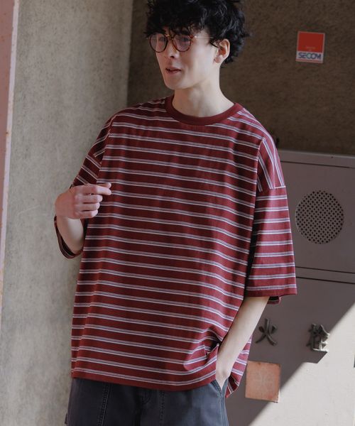 niko and .【北村匠海さん着用アイテム】USAコットンショートスリーブTシャツ レッド M メンズインナー ニコアンド 316573 and ST アンドエスティ(旧ドットエスティ) niko and .【北村匠海さん着用アイテム】USAコットンショートスリーブTシャツ レッド M メンズインナー ニコアンド 316573 and ST アンドエスティ(旧ドットエスティ)