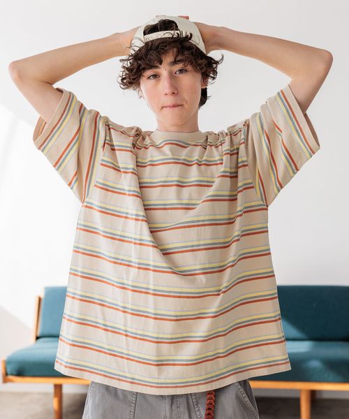 niko and .【北村匠海さん着用アイテム】USAコットンショートスリーブTシャツ ライトベージュ メンズインナー ニコアンド 316573 and ST アンドエスティ(旧ドットエスティ) niko and .【北村匠海さん着用アイテム】USAコットンショートスリーブTシャツ ライトベージュ メンズインナー ニコアンド 316573 and ST アンドエスティ(旧ドットエスティ)