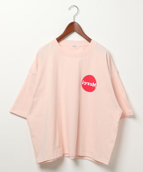 niko and .【ichi(イチ)】merciプリントTシャツ ピンク FREE ウィメンズインナー ニコアンド 316599 and ST アンドエスティ(旧ドットエスティ) niko and .【ichi(イチ)】merciプリントTシャツ ピンク FREE ウィメンズインナー ニコアンド 316599 and ST アンドエスティ(旧ドットエスティ)