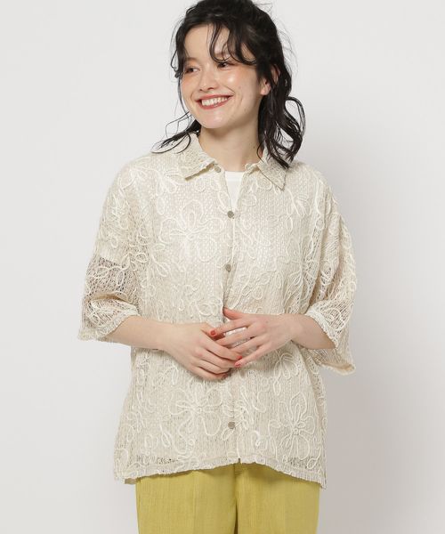 niko and .コード刺繍メッシュシャツ ライトグレー FREE ウィメンズインナー ニコアンド 320191 and ST アンドエスティ(旧ドットエスティ) niko and .コード刺繍メッシュシャツ ライトグレー FREE ウィメンズインナー ニコアンド 320191 and ST アンドエスティ(旧ドットエスティ)