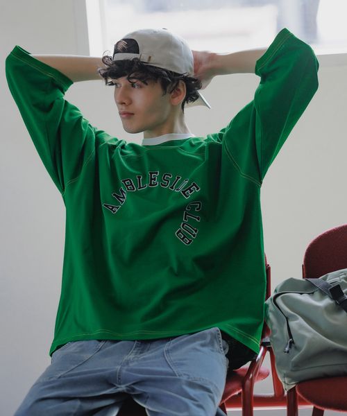 niko and .レトロプリントフットボールTシャツ グリーン L メンズインナー ニコアンド 320194 and ST アンドエスティ(旧ドットエスティ) niko and .レトロプリントフットボールTシャツ グリーン L メンズインナー ニコアンド 320194 and ST アンドエスティ(旧ドットエスティ)