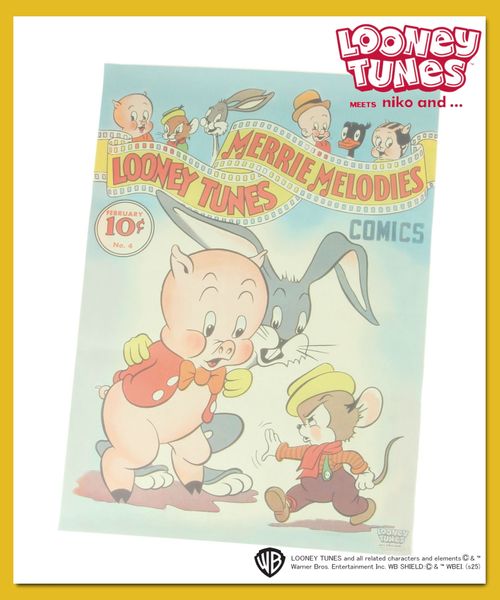 niko and .【LOONEY TUNES】コラボ ラッピングペーパー クラフト&ラッピング ブラック ニコアンド 320382 and ST アンドエスティ(旧ドットエスティ) niko and .【LOONEY TUNES】コラボ ラッピングペーパー クラフト&ラッピング ブラック ニコアンド 320382 and ST アンドエスティ(旧ドットエスティ)
