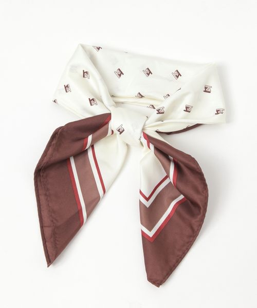 niko and .オリジナル柄アソートスカーフ ライトベージュ ウィメンズグッズ ニコアンド 320861 and ST アンドエスティ（旧ドットエスティ）