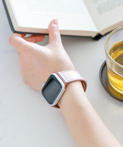 niko and .アップルウォッチラメPUベルト[tiny tiny(ティニーティニー)] ピンク ｔｉｎｙ ｔｉｎｙ ニコアンド 321131 and ST アンドエスティ（旧ドットエスティ）