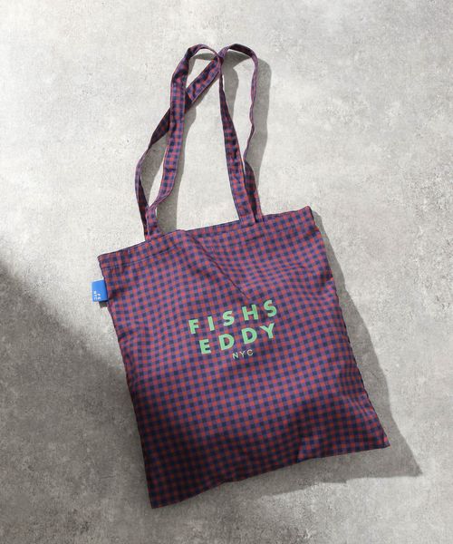 niko and .【FISHS EDDY(フィッシュエディ)】チェックトート ライトブルー ＦＩＳＨＳ ＥＤＤＹ ニコアンド 321273 and ST アンドエスティ（旧ドットエスティ）