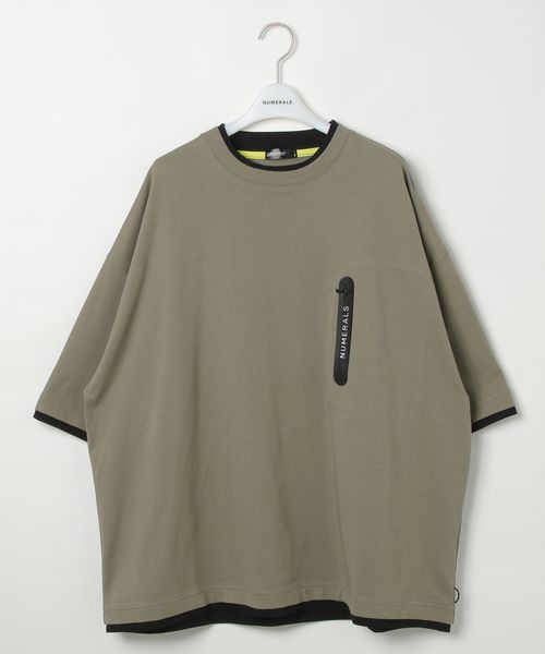 niko and .【NUMERALS】フェイクレイヤードTEE カーキ M NUMERALS ニコアンド 322111 and ST アンドエスティ(旧ドットエスティ) niko and .【NUMERALS】フェイクレイヤードTEE カーキ M NUMERALS ニコアンド 322111 and ST アンドエスティ(旧ドットエスティ)