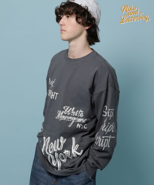 niko and .【LETTERBOY(レターボーイ)】コラボプリントTEE チャコールグレー L メンズインナー ニコアンド 322893 and ST アンドエスティ(旧ドットエスティ) niko and .【LETTERBOY(レターボーイ)】コラボプリントTEE チャコールグレー L メンズインナー ニコアンド 322893 and ST アンドエスティ(旧ドットエスティ)