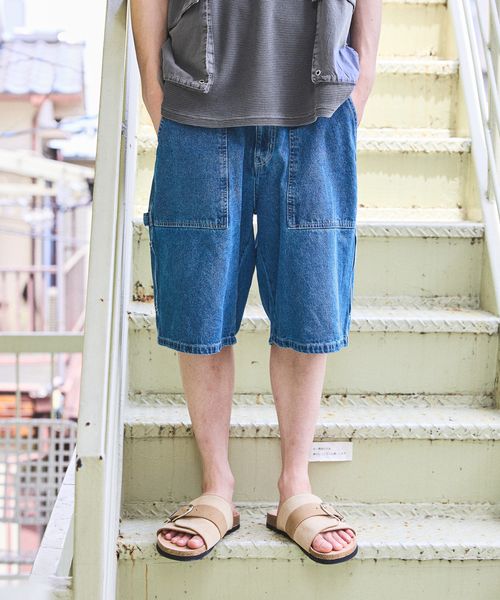 niko and .ペインターデニムショートパンツ ライトブルー L メンズボトムス ニコアンド 323331 and ST アンドエスティ(旧ドットエスティ) niko and .ペインターデニムショートパンツ ライトブルー L メンズボトムス ニコアンド 323331 and ST アンドエスティ(旧ドットエスティ)