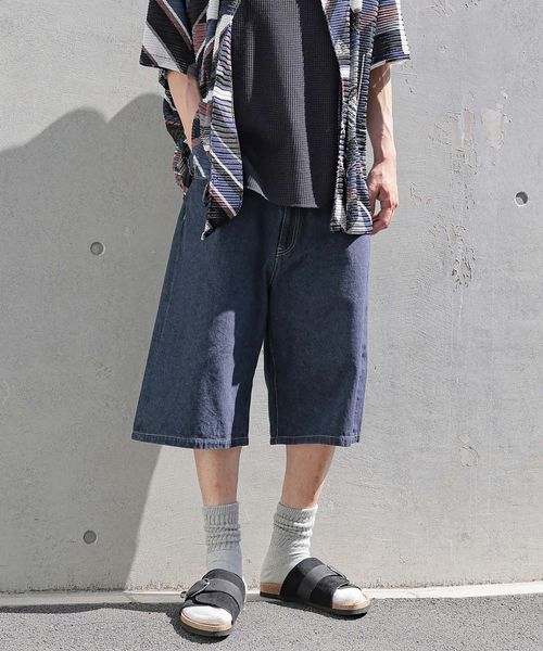 niko and .ワイド5ポケットデニムショートパンツ ブルー L メンズボトムス ニコアンド 323346 and ST アンドエスティ(旧ドットエスティ) niko and .ワイド5ポケットデニムショートパンツ ブルー L メンズボトムス ニコアンド 323346 and ST アンドエスティ(旧ドットエスティ)
