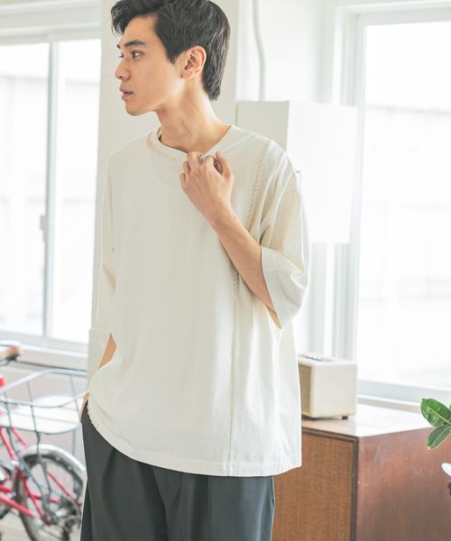 niko and .ウォッシュドステッチTシャツ ライトグレー L メンズインナー ニコアンド 323777 and ST アンドエスティ(旧ドットエスティ) niko and .ウォッシュドステッチTシャツ ライトグレー L メンズインナー ニコアンド 323777 and ST アンドエスティ(旧ドットエスティ)