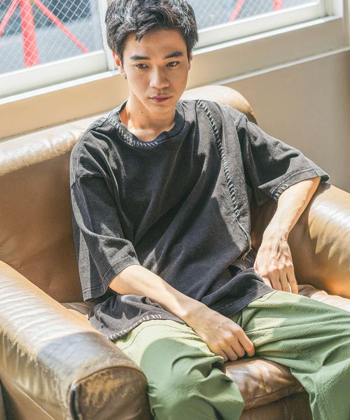 niko and .ウォッシュドステッチTシャツ シルバー L メンズインナー ニコアンド 323777 and ST アンドエスティ(旧ドットエスティ) niko and .ウォッシュドステッチTシャツ シルバー L メンズインナー ニコアンド 323777 and ST アンドエスティ(旧ドットエスティ)