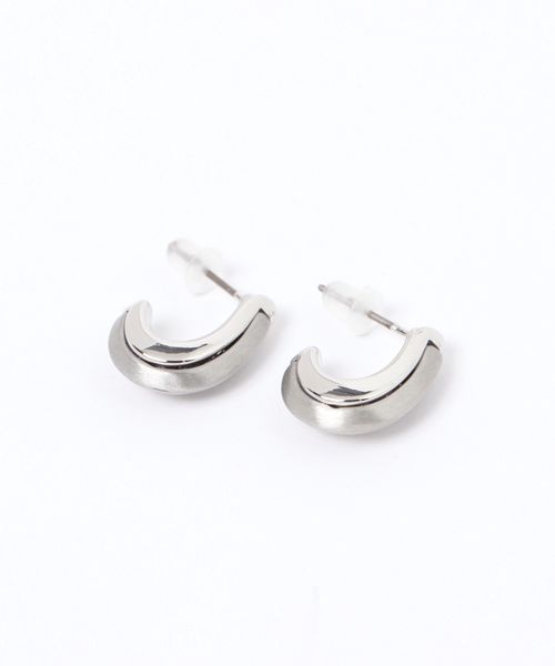 niko and .Wカーブピアス グレー ウィメンズグッズ ニコアンド 324024 and ST アンドエスティ(旧ドットエスティ) niko and .Wカーブピアス グレー ウィメンズグッズ ニコアンド 324024 and ST アンドエスティ(旧ドットエスティ)