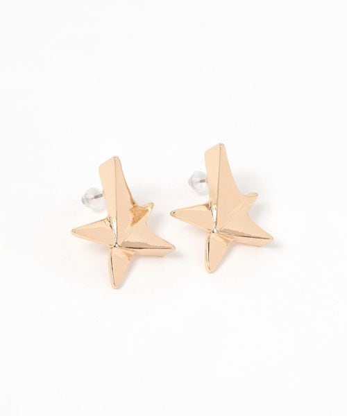 niko and .変形スターピアス イエロー ウィメンズグッズ ニコアンド 324097 and ST アンドエスティ(旧ドットエスティ) niko and .変形スターピアス イエロー ウィメンズグッズ ニコアンド 324097 and ST アンドエスティ(旧ドットエスティ)