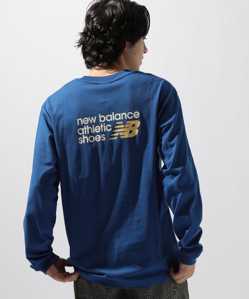 niko and .【New Balance(ニューバランス)】アスレチックスプレミアムバックロゴロンT ライトブルー L メンズインナー ニコアンド 324530 and ST アンドエスティ（旧ドットエスティ）