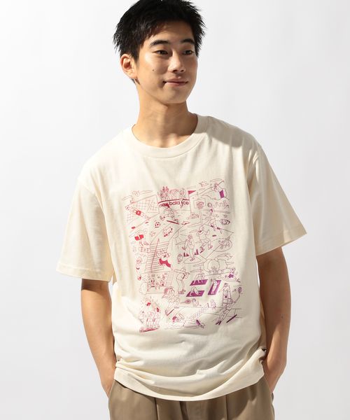 niko and .【New Balance(ニューバランス)】Athletics スポーツミューラルTシャツ ベージュ L メンズインナー ニコアンド 324531 and ST アンドエスティ(旧ドットエスティ) niko and .【New Balance(ニューバランス)】Athletics スポーツミューラルTシャツ ベージュ L メンズインナー ニコアンド 324531 and ST アンドエスティ(旧ドットエスティ)