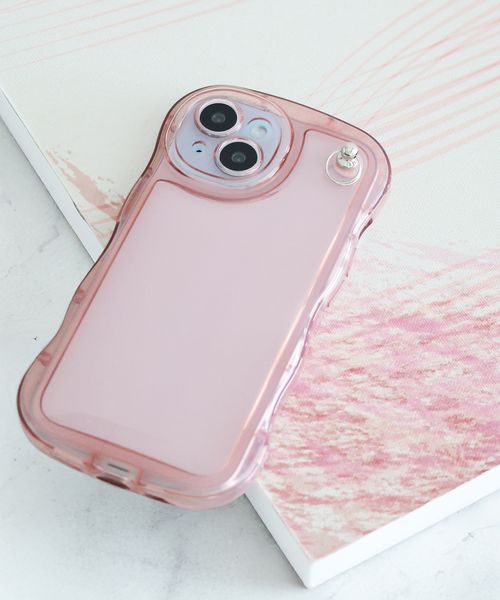 niko and .カラフルウネiPhone15ケース[tiny tiny(ティニーティニー)] ピンク ｔｉｎｙ ｔｉｎｙ ニコアンド 324881 and ST アンドエスティ（旧ドットエスティ）