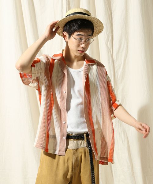 niko and .【北村匠海さん着用アイテム】アソート透かしシャツ ピンク L メンズインナー ニコアンド 326377 and ST アンドエスティ(旧ドットエスティ) niko and .【北村匠海さん着用アイテム】アソート透かしシャツ ピンク L メンズインナー ニコアンド 326377 and ST アンドエスティ(旧ドットエスティ)