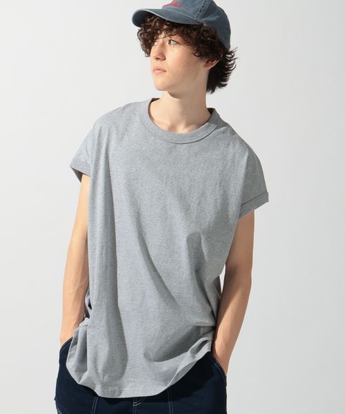 niko and .【NATOKii(ネイトゥーキー)】ワッペンフレンチTシャツ グレー M メンズインナー ニコアンド 326505 and ST アンドエスティ(旧ドットエスティ) niko and .【NATOKii(ネイトゥーキー)】ワッペンフレンチTシャツ グレー M メンズインナー ニコアンド 326505 and ST アンドエスティ(旧ドットエスティ)
