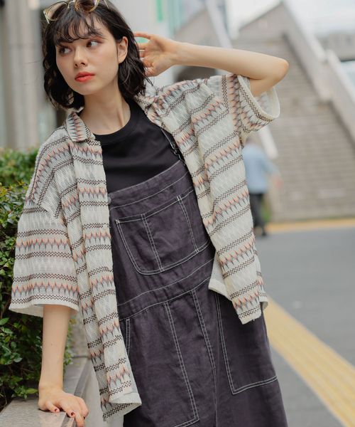 niko and .幾何柄ボーダーシャツ ベージュ L ウィメンズインナー ニコアンド 328495 and ST アンドエスティ(旧ドットエスティ) niko and .幾何柄ボーダーシャツ ベージュ L ウィメンズインナー ニコアンド 328495 and ST アンドエスティ(旧ドットエスティ)
