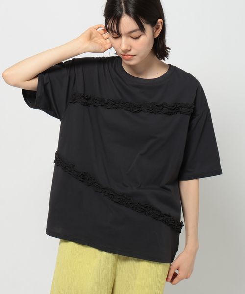 niko and .レースドッキングTシャツ チャコールグレー M ウィメンズインナー ニコアンド 329644 and ST アンドエスティ(旧ドットエスティ) niko and .レースドッキングTシャツ チャコールグレー M ウィメンズインナー ニコアンド 329644 and ST アンドエスティ(旧ドットエスティ)