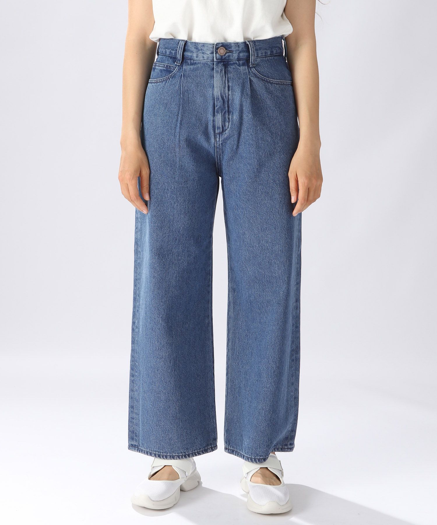 [niko and JEANS 2022AW]TUCKWIDEデニムパンツ M