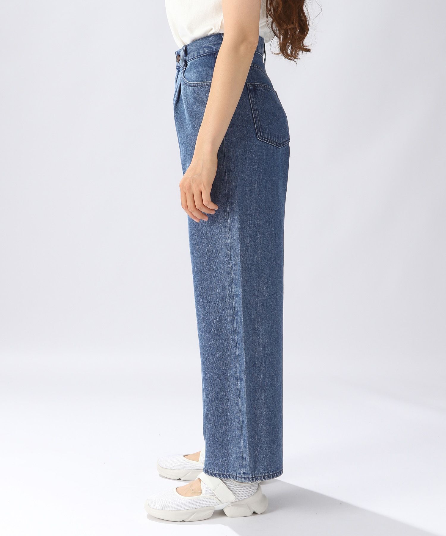 [niko and JEANS 2022AW]TUCKWIDEデニムパンツ M