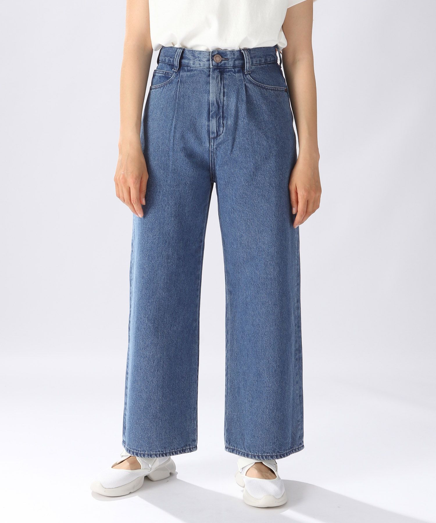 [niko and JEANS 2022AW]TUCKWIDEデニムパンツ M