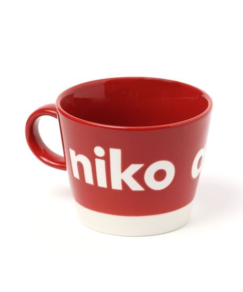 niko and .ニコロゴたっぷりマグカップ/容量370ml 食器 レッド ニコアンド 403780 and ST アンドエスティ（旧ドットエスティ）