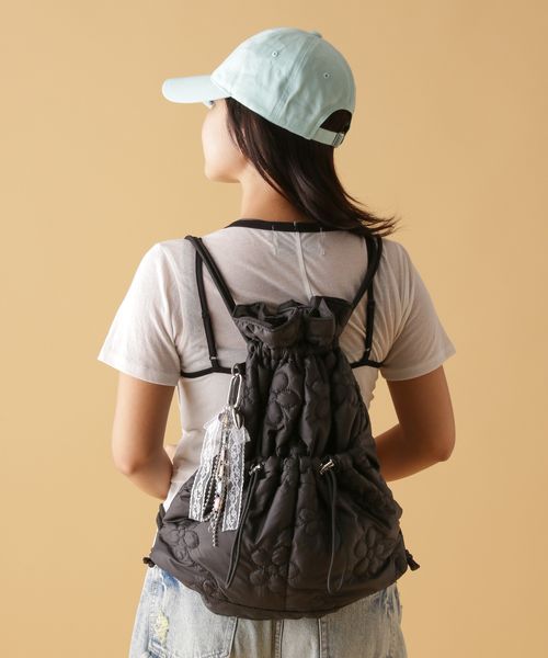 niko and .ドロストナップサック[tiny tiny(ティニーティニー)]【一部カラー再入荷予約】 チャコールグレー ｔｉｎｙ ｔｉｎｙ ニコアンド 425546 and ST アンドエスティ（旧ドットエスティ）