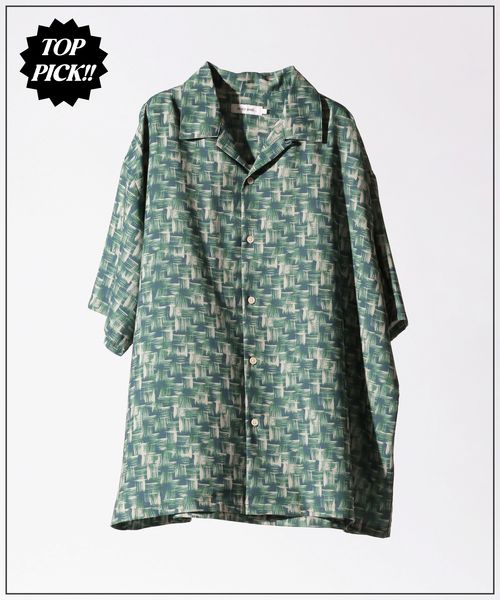 niko and .アソート総柄シャツ グリーン L メンズインナー ニコアンド 425590 and ST アンドエスティ(旧ドットエスティ) niko and .アソート総柄シャツ グリーン L メンズインナー ニコアンド 425590 and ST アンドエスティ(旧ドットエスティ)