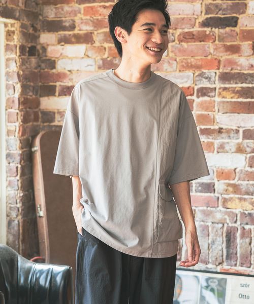 niko and .異素材アウトポケット付きTシャツ グレー M メンズインナー ニコアンド 451723 and ST アンドエスティ(旧ドットエスティ) niko and .異素材アウトポケット付きTシャツ グレー M メンズインナー ニコアンド 451723 and ST アンドエスティ(旧ドットエスティ)