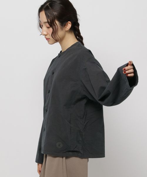 niko and .【ORCIVAL(オーシバル)】コットンノーカラーシャツ シルバー FREE ウィメンズインナー ニコアンド 451740 and ST アンドエスティ（旧ドットエスティ）